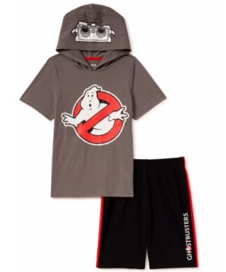 Ghostbusters Boys Hoodie T-shirt & Knit Pull On Shorts