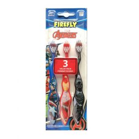 Firefly Avengers Kids Toothbrush Set - 3Pcs