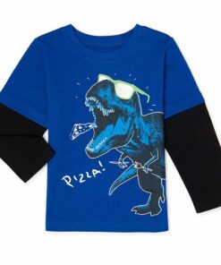 Garanimals Toddler Boys "Pizza" Long Sleeve Raglan T-shirt Top