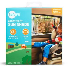 Safefit Adjust To Fit Car Window Sun Block / Shade - Black