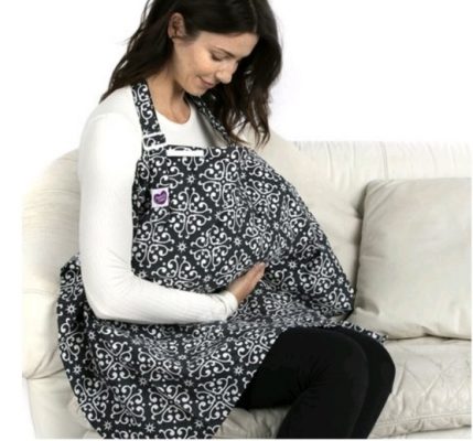 Parent's Choice Baby Breastfeeding Nursing Cover - Black & White