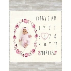 Modern Moments by Gerber Baby Boy or Girl Gender Neutral Milestone Blanket & Frame Set, 2-Piece