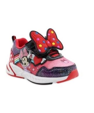 Disney Minnie Mouse Toddler Girls Light Up Athletic Sneaker Shoes