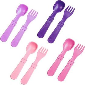 Re-Play Kids Spoons & Forks  Set of 8.