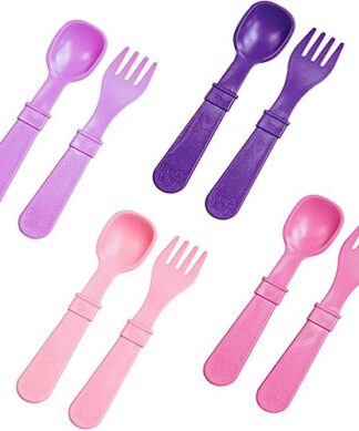 Re-Play Kids Spoons & Forks  Set of 8.