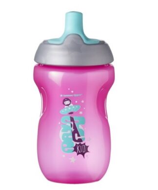 Tommee Tippee Insulated Sportee Toddler Water Bottle Sippy - Fuscia
