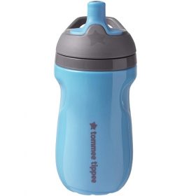 Tommee Tippee Insulated Sportee Toddler Water Bottle Sippy - Blue