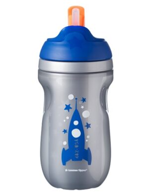 Tommee Tippee Insulated Toddler Straw Sippy Cup 9oz (266ml) -Grey