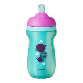 Tommee Tippee Insulated Toddler Straw Sippy Cup 9oz (266ml) -Green