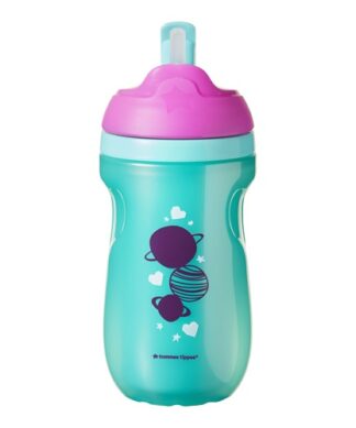 Tommee Tippee Insulated Toddler Straw Sippy Cup 9oz (266ml) -Green