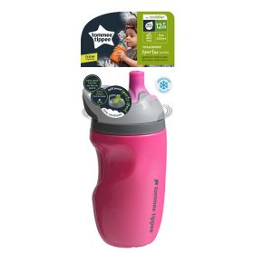 Tommee Tippee Insulated Sportee Toddler Water Bottle Sippy - Pink