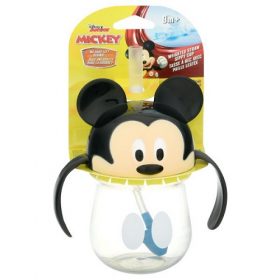Disney Mickey Mouse Spill Proof Weighted Straw Sippy Cup