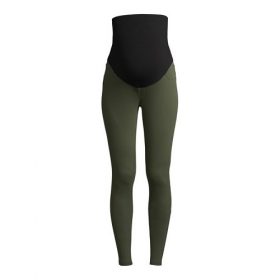 Time & Tru Women's Maternity Full Panel Denim Jeggings - Green