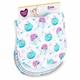 Parents Choice 5 Pk. Baby Print Bib Set