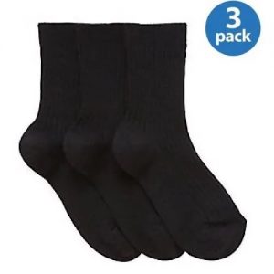 Back to School Unisex Kids School Socks - Black