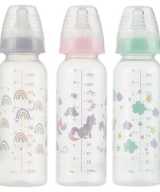 Parent's Choice Standard Neck Baby Feeding Bottles, Aged 0+ Months, Set of 3 - B.P.A Free