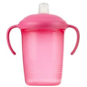 Parent's Choice Baby Trainer Sippy Cup With Soft Spout & Handle 7oz - Pink