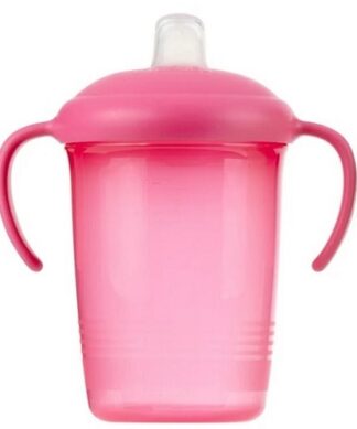 Parent's Choice Baby Trainer Sippy Cup With Soft Spout & Handle 7oz - Pink