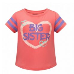 Falls Creek Baby Girl Taped Arm Short Sleeve T Shirt Top - Big Sister