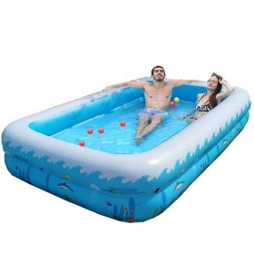 Inflatable Above Ground Adult & Kids Swimming Pools, Large