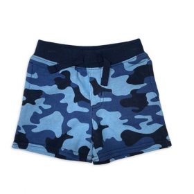 Garanimals Baby Boy French Terry Trouser Shorts -Blue Camo