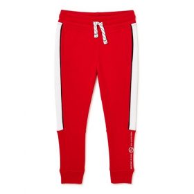 365 Kids Boys French Terry Color block Joggers - Red