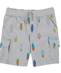 Garanimals Baby & Toddler Boys Print Cargo Shorts - Grey Surfboards