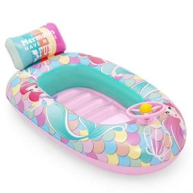 Disney Little Mermaid Beach Boat Pool Float, Ages 3+