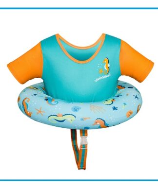 Blue Unisex Octopus Swim School Premium Tot Trainer Float with Adjustable Strap, Ages 2-4 Years