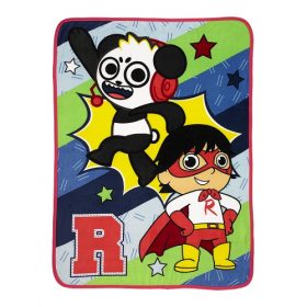 Ryan's World Kids Red Titan Fleece Throw Blanket, 46 x 60, Multicolor, Pocketwatch