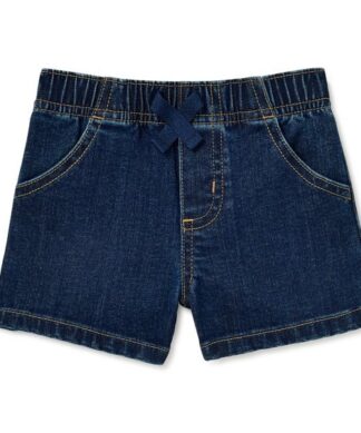 Garanimals Baby Boy Print  Denim Jeans Trouser Shorts - Dark Blue