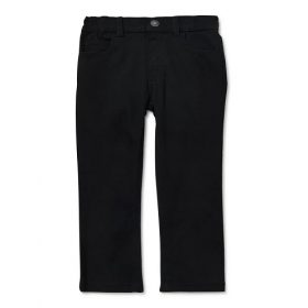 Garanimals Toddler Boys Slim Fit Twill Trouser Pant - Black