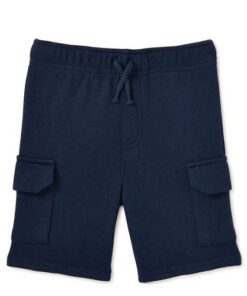 Garanimals Toddler Boys French Terry Cargo Shorts - Navy Blue