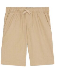 Wonder Nation Boys Everyday Pull-On Shorts - Khaki Brown