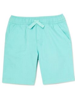 365 Kids Boys Woven Porkchop Print Shorts - Aqua Blue