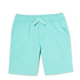 365 Kids Boys Woven Porkchop Print Shorts - Aqua Blue