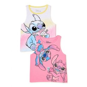 Disney Lilo & Stitch Girls Sleeveless Tank Top - 2 Packs