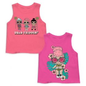 L.O.L Suprise Girls Graphic Sleeveless Tank Top - 2 Packs