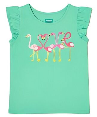 365 Kids Garanimals Girls Ruffle sleeve Top - Green