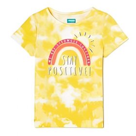 365 Kids Girls Cool Tie Dye T-shirt Top - Yellow