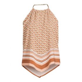 NOBO Juniors- Teen Chain Halter Neck Top - Brown