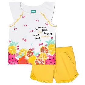 365 Kids Girls 2 Piece Ruffle Outfit Set