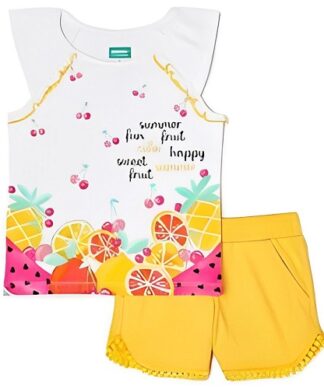 365 Kids Girls 2 Piece Ruffle Outfit Set