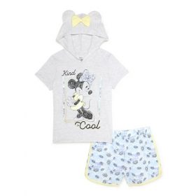 Disney Minnie Mouse Girls Hoodie T-Shirt 2 Piece