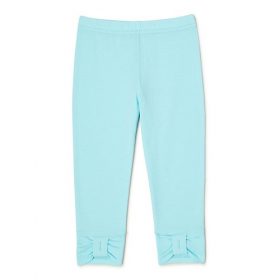 365 Kids Girls Bow Plain Leggings - Blue