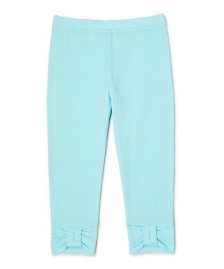 365 Kids Girls Bow Plain Leggings - Blue