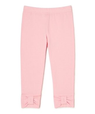 365 Kids Girls Bow Plain Leggings - Light Pink