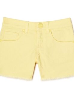 365 Kids Girls Twill Frayed Hem Shorts - Yellow
