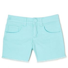 365 Kids Girls Twill Frayed Hem Shorts - Blue
