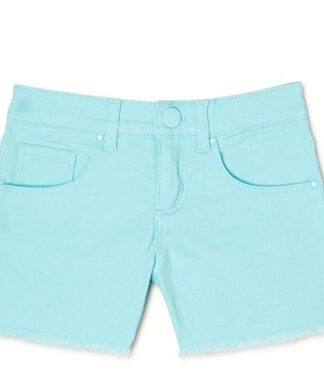 365 Kids Girls Twill Frayed Hem Shorts - Blue